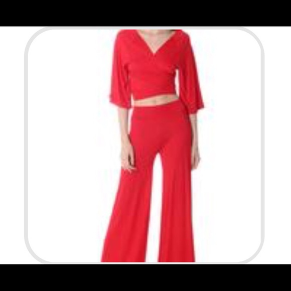 Mystique Boutique Pants - Mystique Boutique Red Pant Set